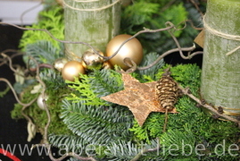 adventskranz gemischt, adventskranz natürlich, adventskranz kupfer-gold